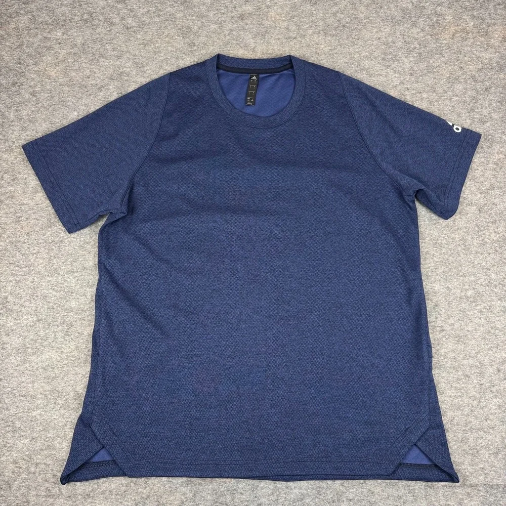 Adidas Climalite T-Shirt Tee Blue Mens Large L